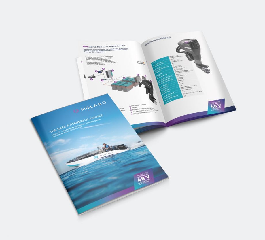 Gestaltung Produktbroschüre MOLABO GmbH