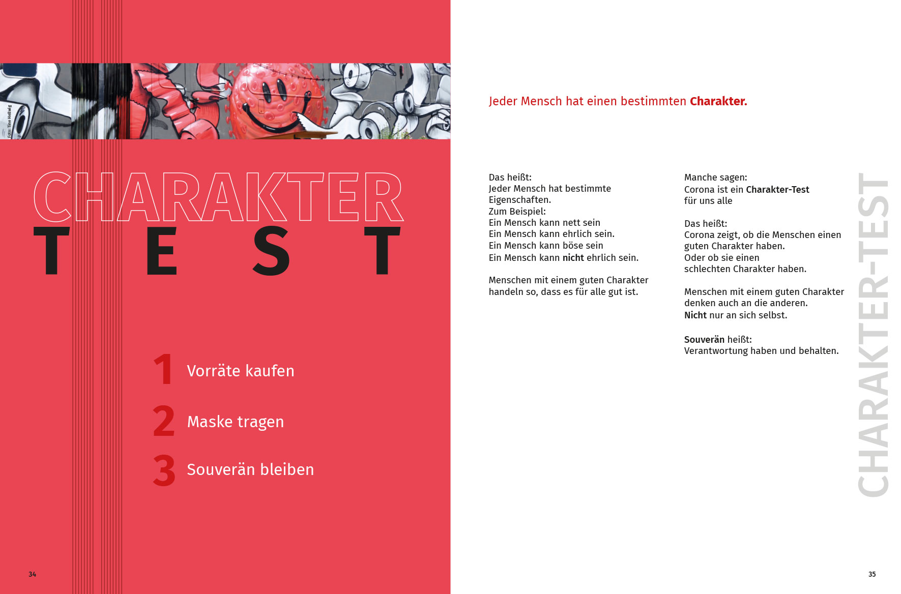 Innenseiten Buchdesign Beschränkt-Befreit Grafikbüro Tine Hellwig 