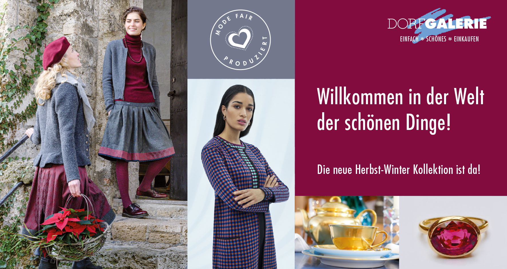 Postkartendesign Dorfgalerie Herbstaktion