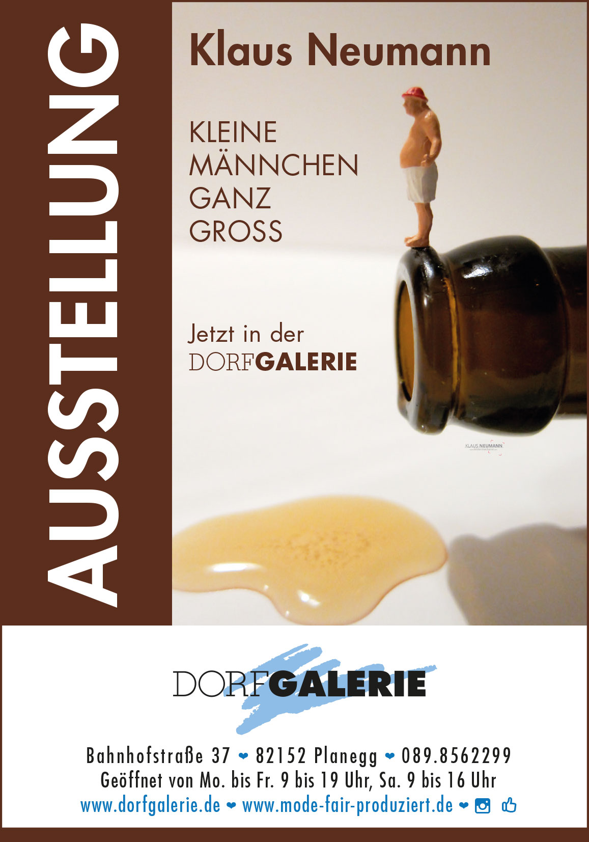 Anzeigengestaltung Dorfgalerie Ausstellung
