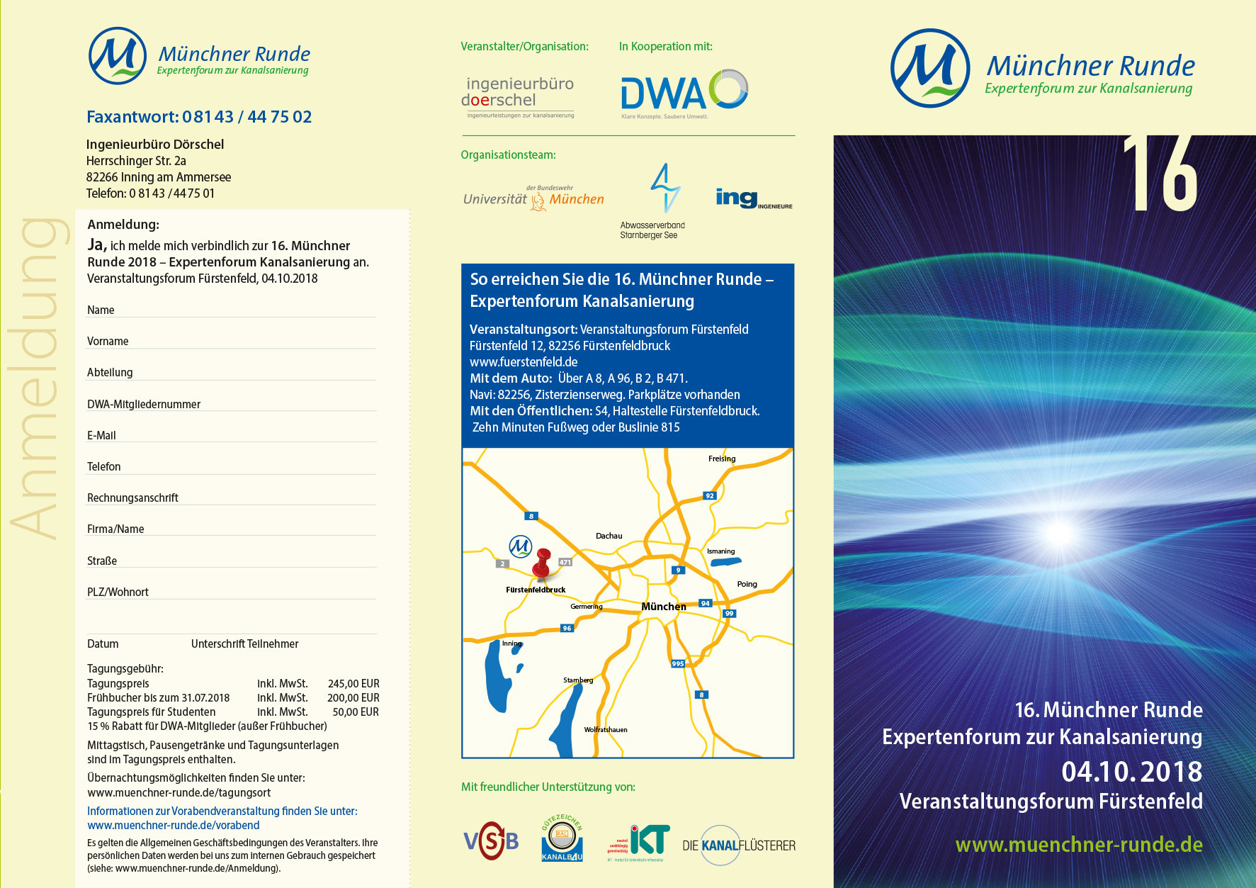 Flyer-Design Münchner Runde 2018