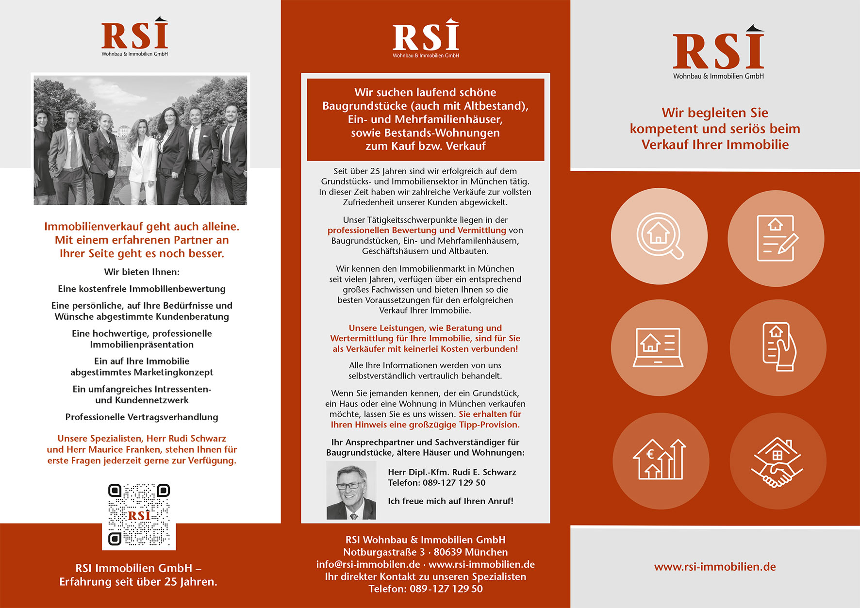 Flyer-Design RSI-Immobilien