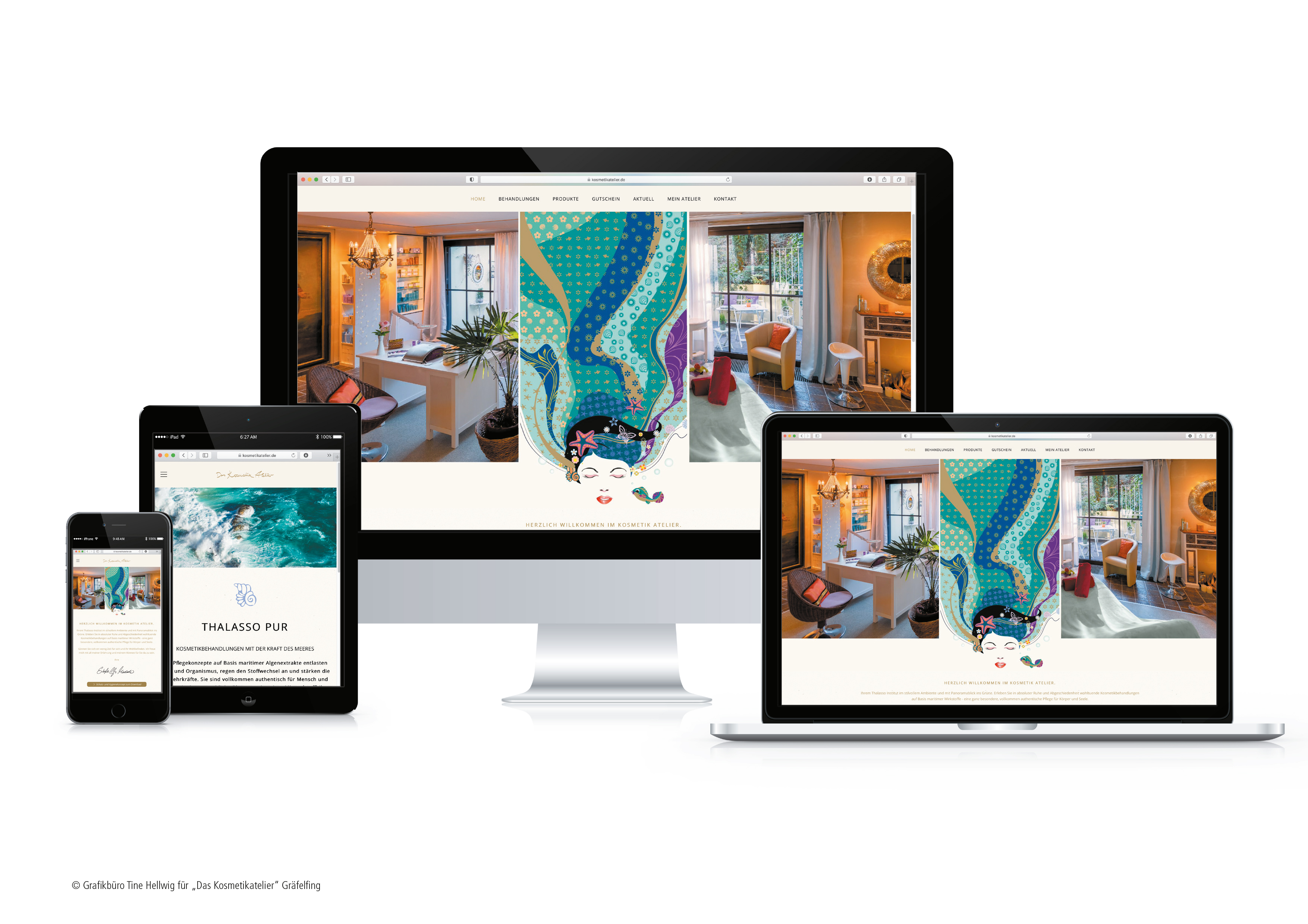 Webdesign für Das Kosmetikatelier Gräfelfing