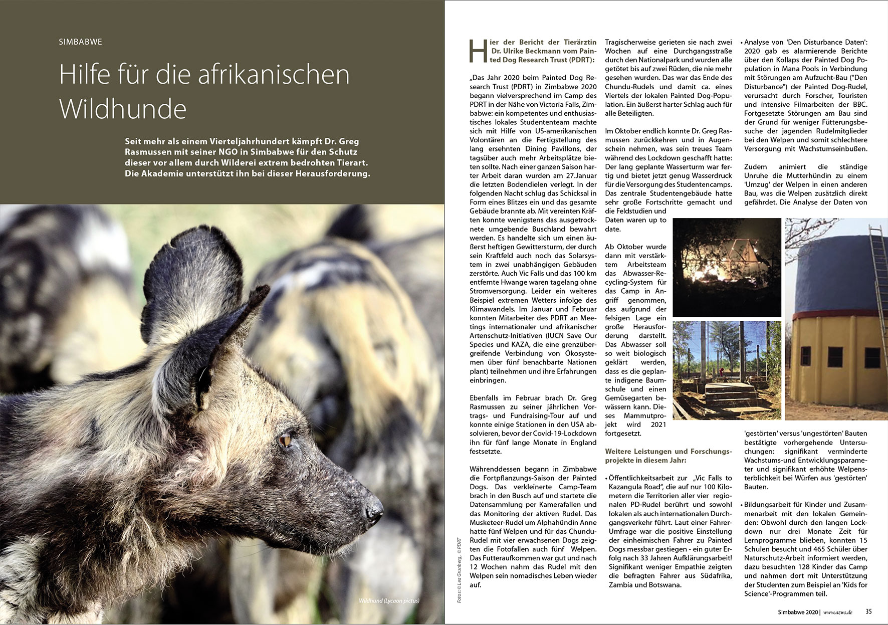 Prospektdesign Jahresbericht AZWS Grafikbüro Tine Hellwig