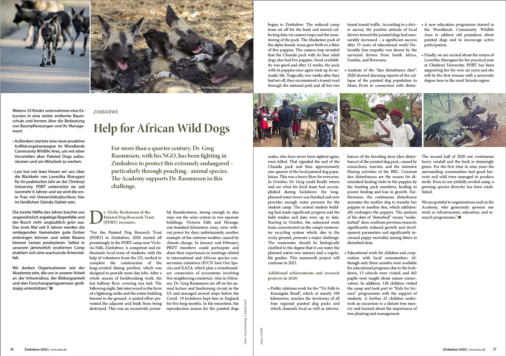 Prospektdesign Jahresbericht AZWS Grafikbüro Tine Hellwig