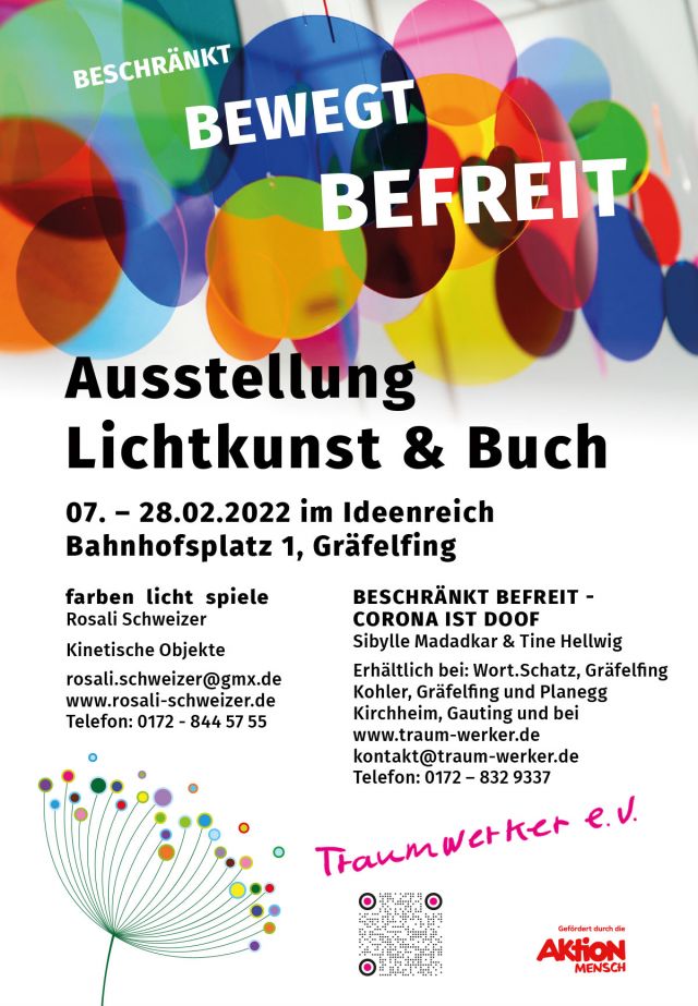 Plakatgestaltung Kunstaktion mit Rosalie Schweizer