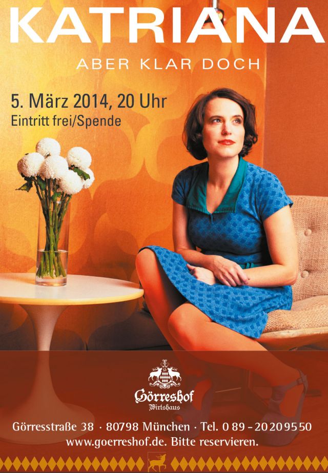 Plakatgestaltung Konzert Katriana